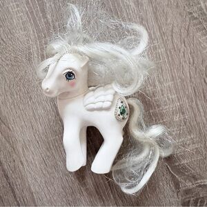 My Little Pony Princess Tiffany Pegasus G1 Vintage Toy White Jeweled 1987
